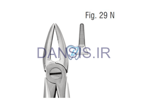مواد و تجهیزات دندانپزشکی فورسپس ریشه کش سانترال بالا - کوشا 