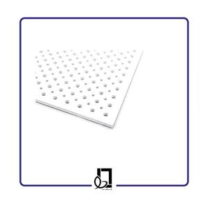 تایل آکوستیک پانچ دایره ای 8/12/36 روکش PVC فلیس مشکی