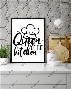 تابلو اشپزخانه مدل queen of the kitchen 