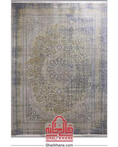 فرش مدرن 1200 شانه کد 2095 طوسی طلایی