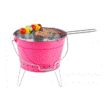 باربیکیو ذغالی مدل Present Time – Bucket BBQ