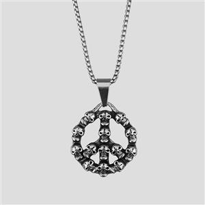 پلاک و گردنبند اسکلتی استیل مدل pendant کد Shz-926d1