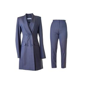 مانتو شلوار مدل چهارخانه یقه آرشال چهار دکمه