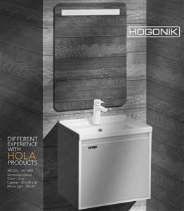 روشویی کابینتی هُلا HD5001 طوسی