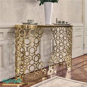 میز کنسول استیل مدل طاووس