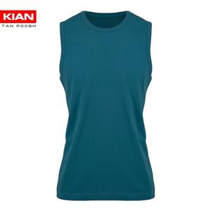 زیرپوش آستین حلقه مردانه پنبه فیروزه ای