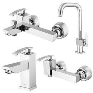 ست 4 تکه شیرآلات کلار مدل نیوفلت