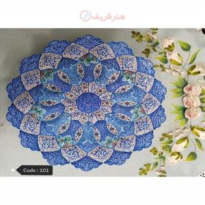 بشقاب میناکاری مسی لعاب درجه 1 