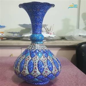 گلدان شلغمی مینا