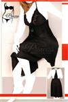 لباس خواب بلند دامن کلوش حریر+شورت لامبادا PRINCESS (کد:pr109)
