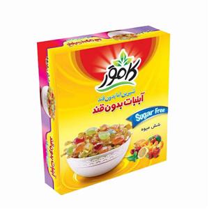 آبنبات شش میوه بدون قندکامور