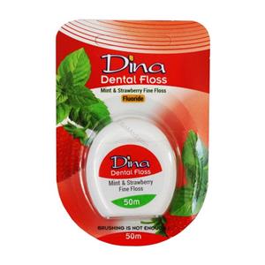 نخ دندان دینا Dina با طعم نعناع و توت فرنگی
