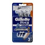 خودتراش Gillette مدل بلو ثری کامفورت بسته 3 عددی