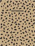 کتاب Notebook: Leopard Print Composition Notebook - Wide Ruled 110 Pages - Large 8.5 x 11