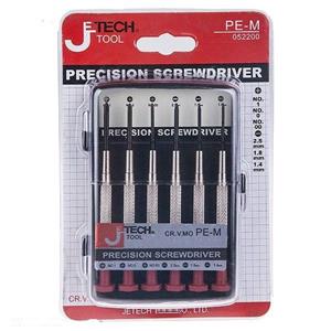 ست پیچ گوشتی ساعتی جی تک JETECH