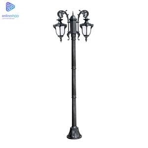 چراغ پارکی دو شاخه مدل صدف