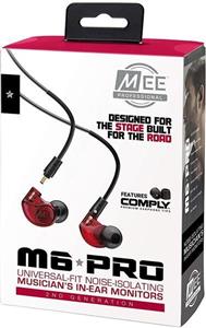 هندزفری  می آدیو M6 Pro با کابلهای جداشدنی-قرمز MEE Audio M6 Pro Musicians’ 2nd Generation In-Ear Monitors Headphones - Red 