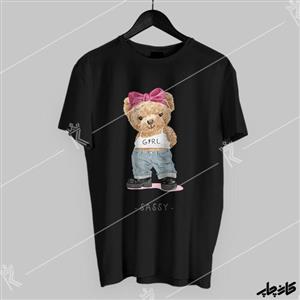 تی شرت تدی دخترانه ساسی