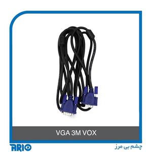 کابل VGA 3 متری نویزگیر دار ضخیم VOX