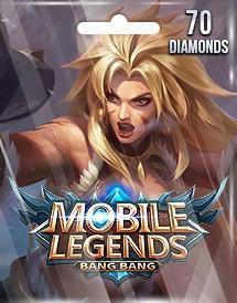  70 الماس بازی موبایل لجندز