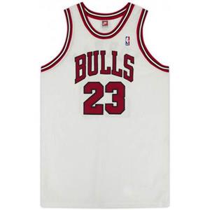 پیراهن و شورت بسکتبالی بچه گانه Chicago Bulls | سفید