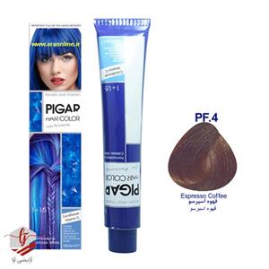 رنگ مو پیگار ۱۰۰ میل قهوه اسپرسو شماره PF4