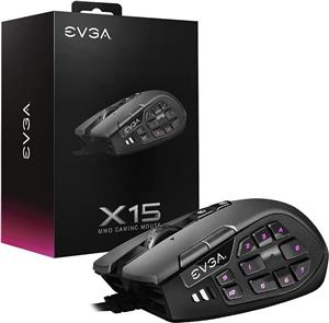 ماوس EVGA X15 MMO Gaming Mouse, 8k, Wired, Black -ارسال 15الی 20 روز کاری 