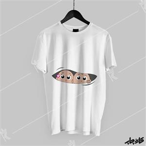 تیشرت بارداری دختر و پسر دو قلو