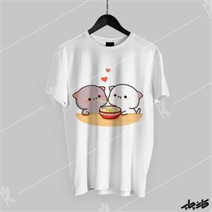 تیشرت گربه های نودل خور پیچ و گوما