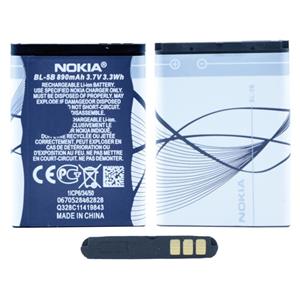 باتری موبایل نوکیا مدل BL-5B با ظرفیت 890 میلی آمپر ساعت