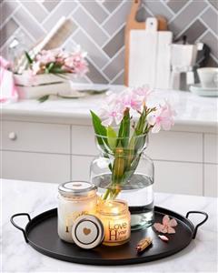 سینی ایکیا مدل فلزی دسته دار