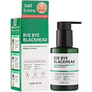 پاک کننده حباب سموم سرسیاه چای سبز معجزه سی روزه سام بای می SOME BY MI Bye Bye Blackhead 30 Days Miracle Green Tea Tox Bubble Cleanser 120g