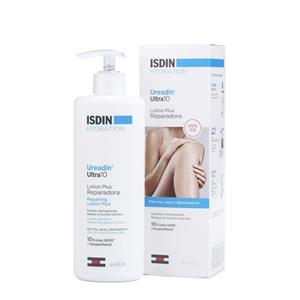 لوسیون مرطوب کننده ی پوست خشک و پوسته پوسته شده ایزدین Isdin Ureadin moisturizing protection of very dry and flaking skin Ultra 10 Lotion Plus 400ml 