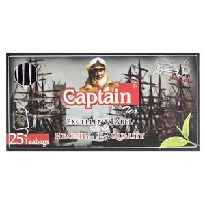 چای کیسه معطر کاپیتان بسته 25 عددی CAPTAIN EARLGREY TEABAG PCS 