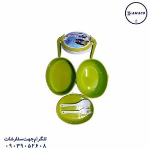 ظرف غذا 2 طبقه بیضی برند کارا