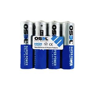 باتری نیم قلمی اوسل مدل Super Power بسته 4 عددی