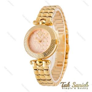 ساعت ورساچه زنانه طلایی صفحه نباتی Versace-4228-L