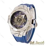 ساعت هابلوت کهکشانی مردانه سیلور سرمه ای Hublot-4372-G 