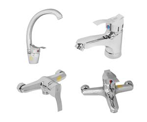 ست شیرآلات زرشام مدل صدف کروم