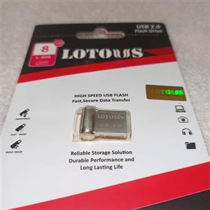 فلش مموری حجم پایین 8 گیگ لوتوس مدل بدنه استیل Lotous Flash Memory USB 2.0 8GB