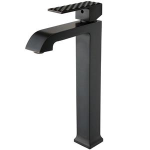 شیر روشویی پایه بلند هوآیی مدل پاردنون مشکی مسی Huayi black Copper parthenon tall basin mixer