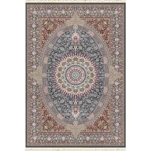 فرش ماشینی دیبا کد X157 رنگ طوسی روشن تا تیره