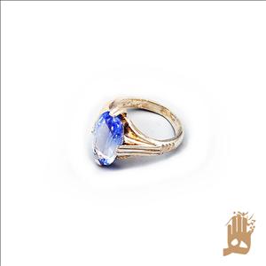 انگشتر نجفی نگین یاقوت کبود روشن