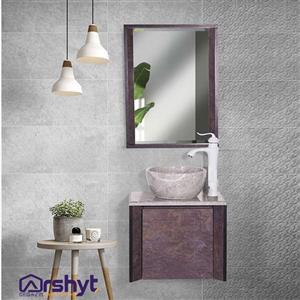 ست کابینت روشویی و آینه کاسپین مدل لوئیس 