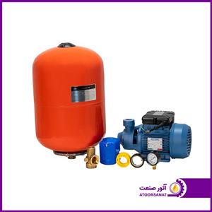 (برای واحدهای زیر 100 مترمربع) (پکیج مرغوب ایتالیایی) پمپ آب سیستما به همراه مخزن تحت فشار و لوازم جانبی کامل_برای 2 طبقه 2 واحد