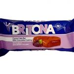 کیک کاکائویی با مغز مارمالاد شاتوت و روکش شکلات شیری BRITONA - 35 گرم بسته 24 عددی