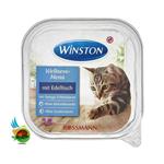 ووم گربه وینستون با طعم ماهی Winston wellness mit edelfisch وزن ۱۰۰ گرم