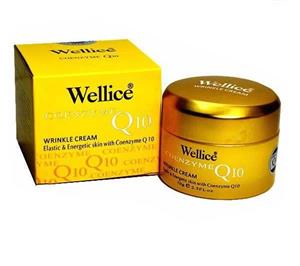 کرم ویلایس مدل ضد چروک و لیفت کننده و جوان سازی پوست WELLICE WRINKLE CREAM WITH Q10