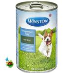 کنسرو غذای سگ وینستون با طعم گوشت شکاری Winston Game وزن ۴۰۰ گرم