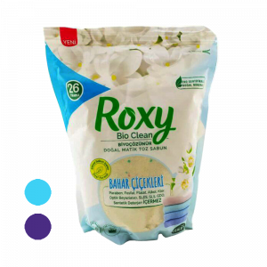 پودر صابون نوزاد روکسی دارای رایحه 26 بار استفاده در 2 رایحه مختلف